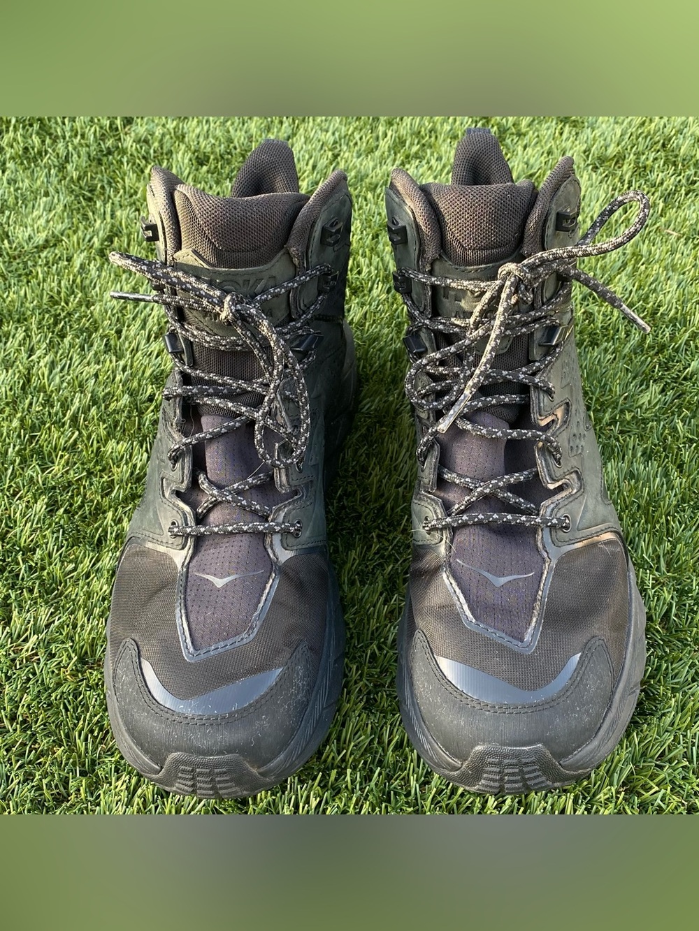 Hoka One One Anacapa Mid GTX Men's Size 9 D Black Waterproof Boots 1122018 BBLC